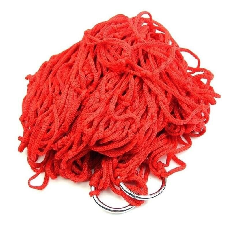 240*80 Nylon Fabric Hammock Mesh Net Hang Strong Beach Hammock Camping For Travel Net Rope Rope Strong M M1D8 For Travel Ha J1M9