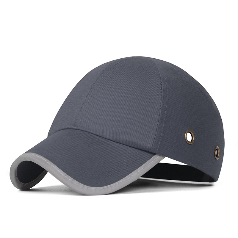 Bump Cap Summer Anti-collision Cap Lightweight Reflective Baseball Style Work Protective Safety Hat: Gray