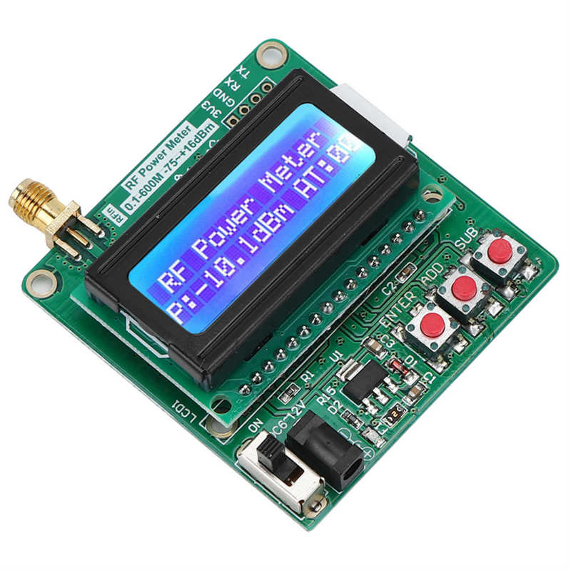 Digitale Rf Power Meter Detector -75-+ 16dBm Ultra-Kleine Lcd Auto Backlight Frequentie Attenustion Module Inspectie test Gereedschap