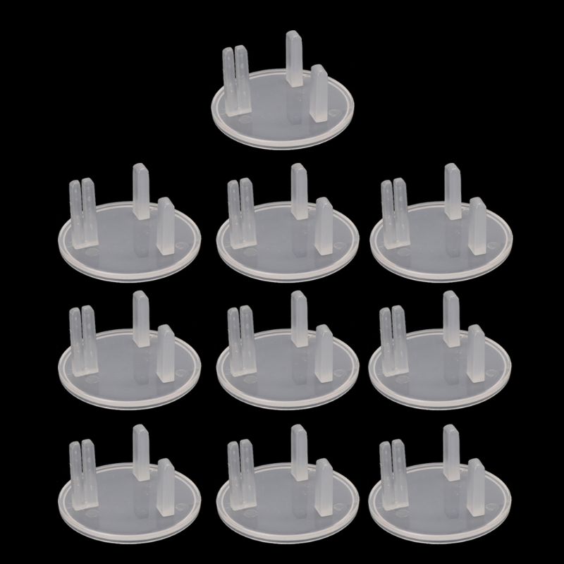 57EE 10 Pcs UK Power Socket Cover Plugs Baby Electric Sockets Outlet Plug Kids Electrical Safety Protector Sockets Protection