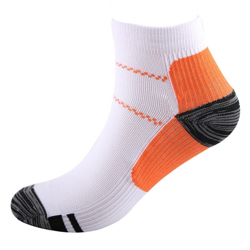Comfortabele hardloopsokken voor fietsen, sportsokken, ademende voetcompressiekousen, hielspoor, pijn aan de voetboog: O / Xl