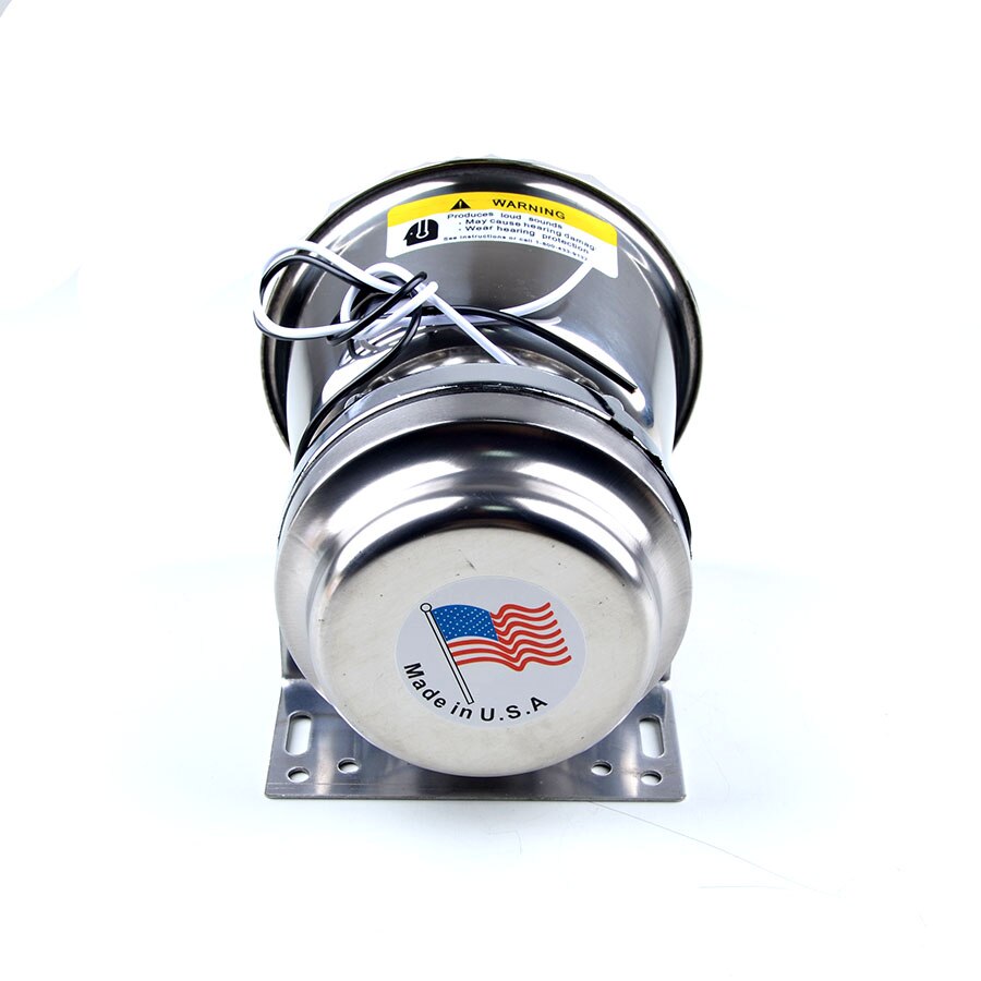 DC12V 200W Silver Stainless Steel Speaker Car Styling Police Siren High Power Alarm Siren Loudspeaker Electronic Horn Megaphone