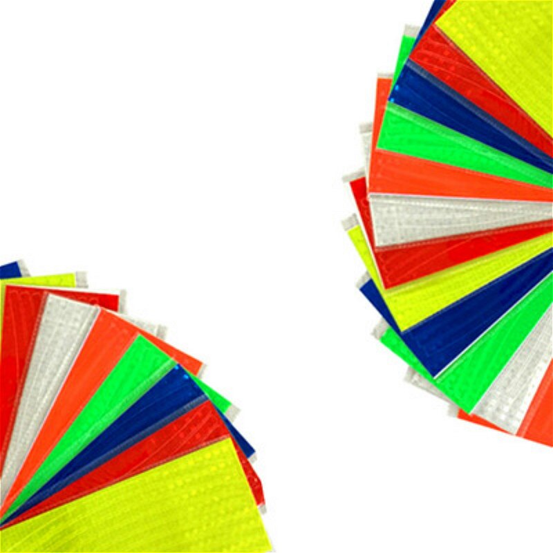 Fiets Reflecterende Strip Stickers Road Waarschuwing Strip-Stijl Decoratie Film Veilig Motorfiets Baby Auto Weerspiegelen Road Veiligheid Tape