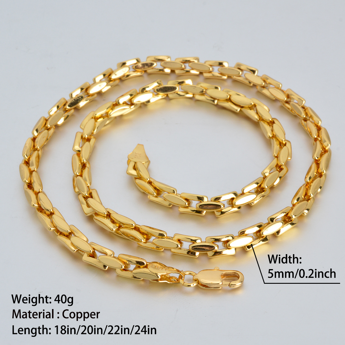 Hiphop Punk Curb Cubaanse Ketting voor Vrouwen Man Verklaring Italiaanse 18K Goud Kleur Choker Trendy Dagelijks Bruiloft Cadeau