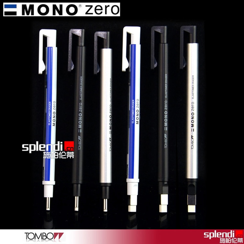 TOMBOW mono Zero Ultrafine Pencil Rubber Perfect Revise Details/Highlight For Manga Round/SquareToe Elastone Eraser