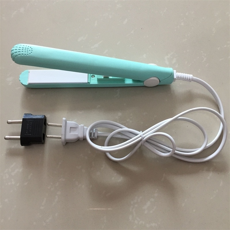 1Pc Mini Stijltang Keramische Stijltang Fronsen Krultang Styling Tools Haar Krultang Met Eu Adapter