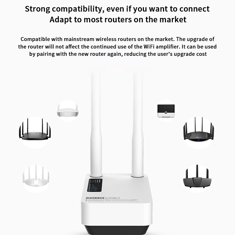 Totolink EX1200M Wifi Repeater AC1200 Draadloze Wifi Booster 2.4G/5Ghz Gigabit Adapter Met 802.11ac High Gain Dual antenne