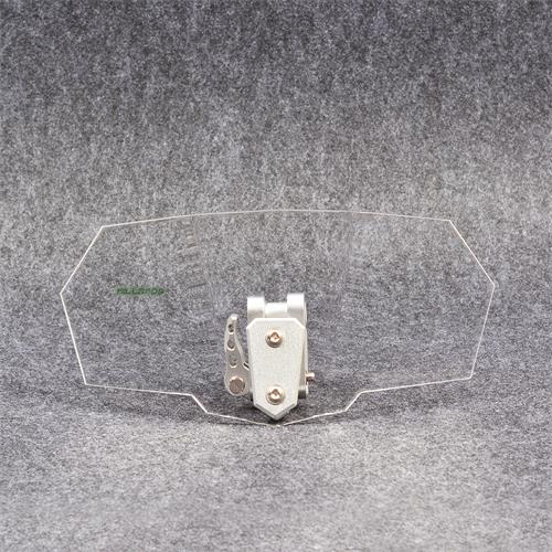 Adjustable clip on windshield Quick shut-off Windshield Extended Windshield Windshield Lock Motorcycle Universal: Silver Aluminum