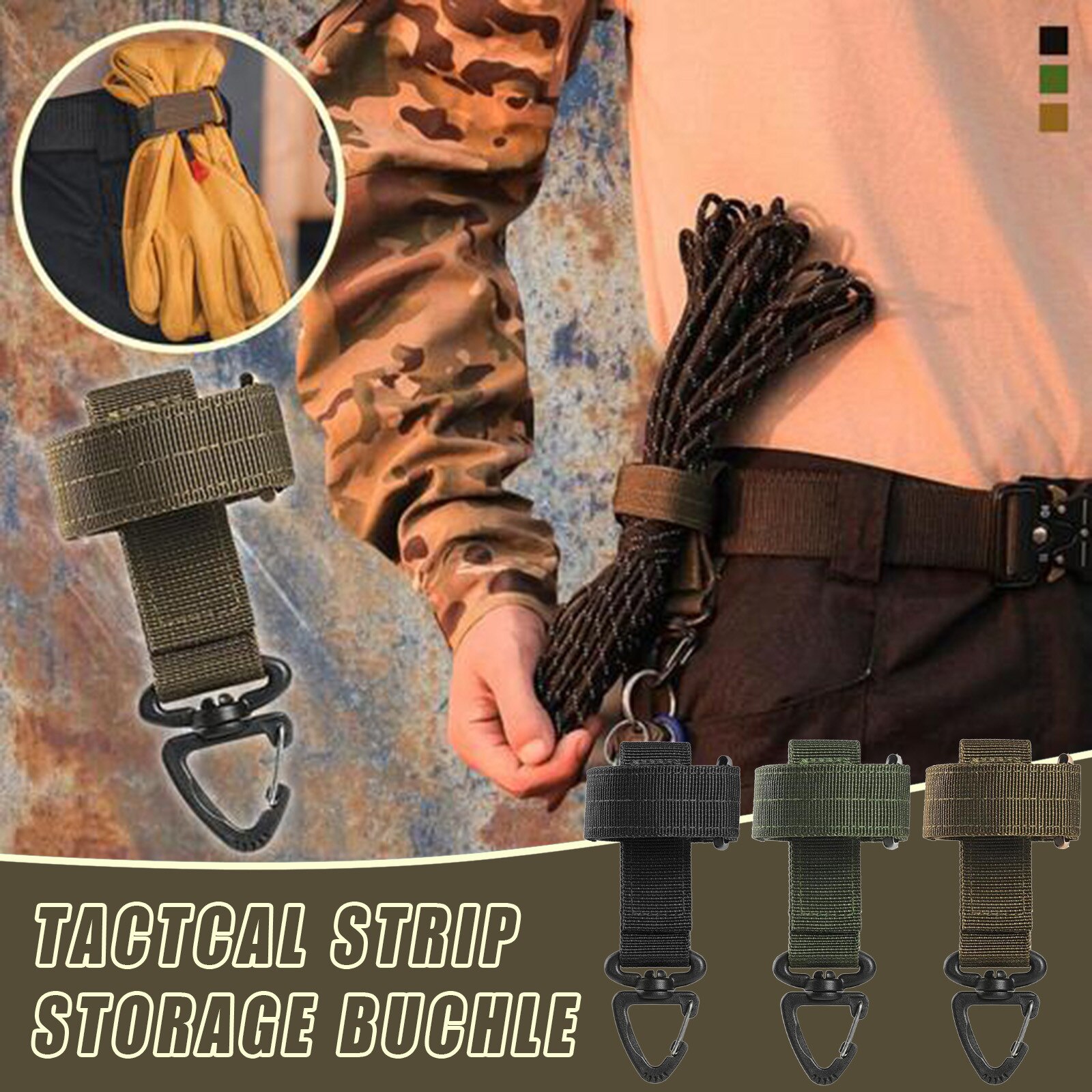 Multi-purpose Glove Hook Outdoor Gloves Climbing Rope Storage Buckle Travel Camping Hiking Buckles Multi-purpose Glove Hooks #W5
