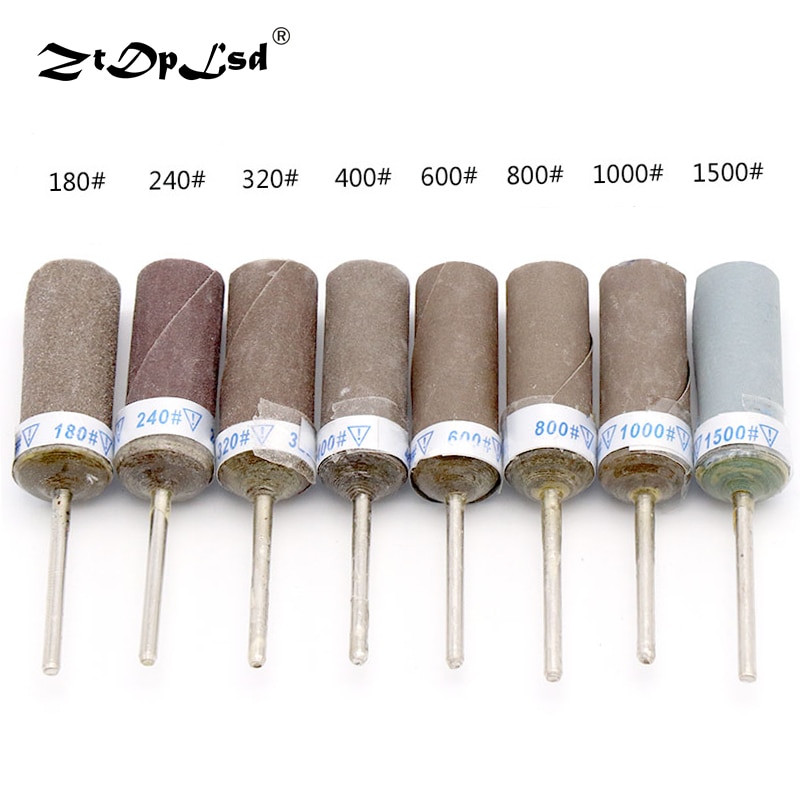 ZtDpLsd 1 stück 2,35mm Schaft Schleifen Bands Schleifpapier Schleifen Räder Kopf Für Dremel Bohrmaschine Schleif Dreh Werkzeuge Gürtel papier