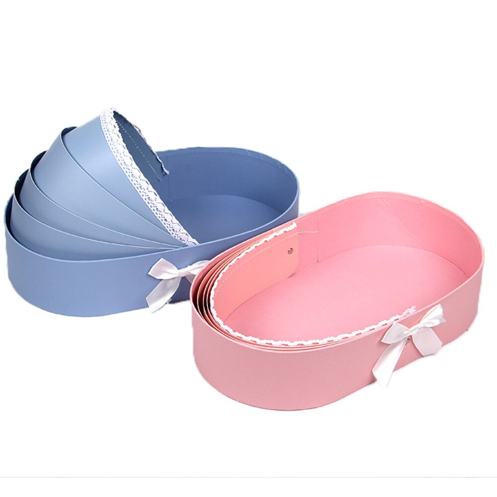 Cradle Flower Box Rose Flower Arrangement Basket Boxes Romantic Floral Flower Packing Boxes Wedding Home Decor