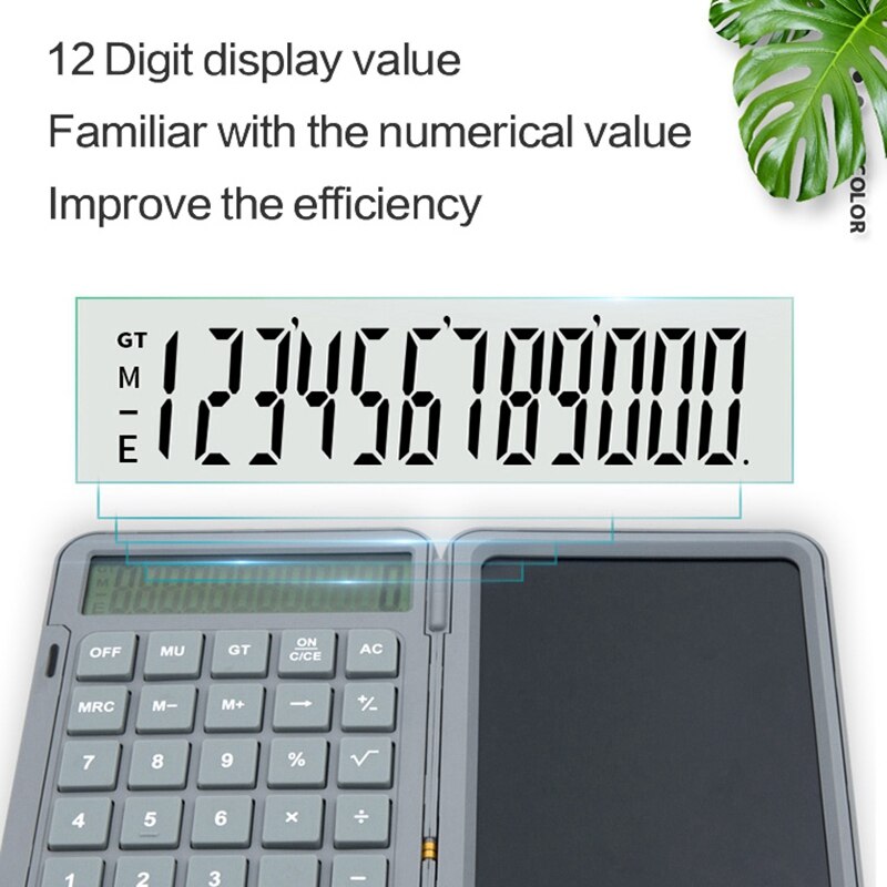 Calculator Writing Tablet - 6.5 Inch LCD Screen - Rechargeable - Portable Drawing Board