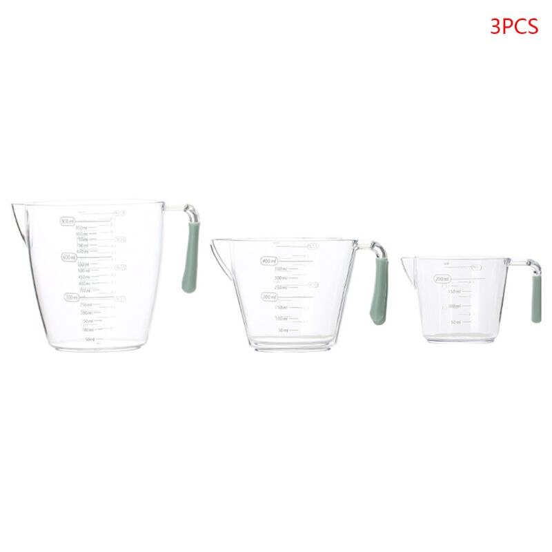 200/400/900ml Graduated Clear Plastic Measuring Cup 3 Sizes Measuring Device for Jug Pour Spout Liquid Measurement Container Kit: Default Title