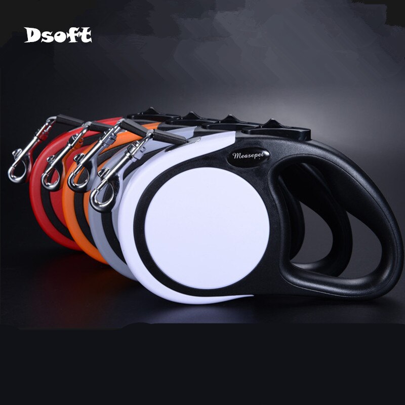 Dog Leash Retractable Automatic Extending Puppy Walking Running Leads 3M/5M Premium Durable Dog Traction Rope Belt Pet Leash