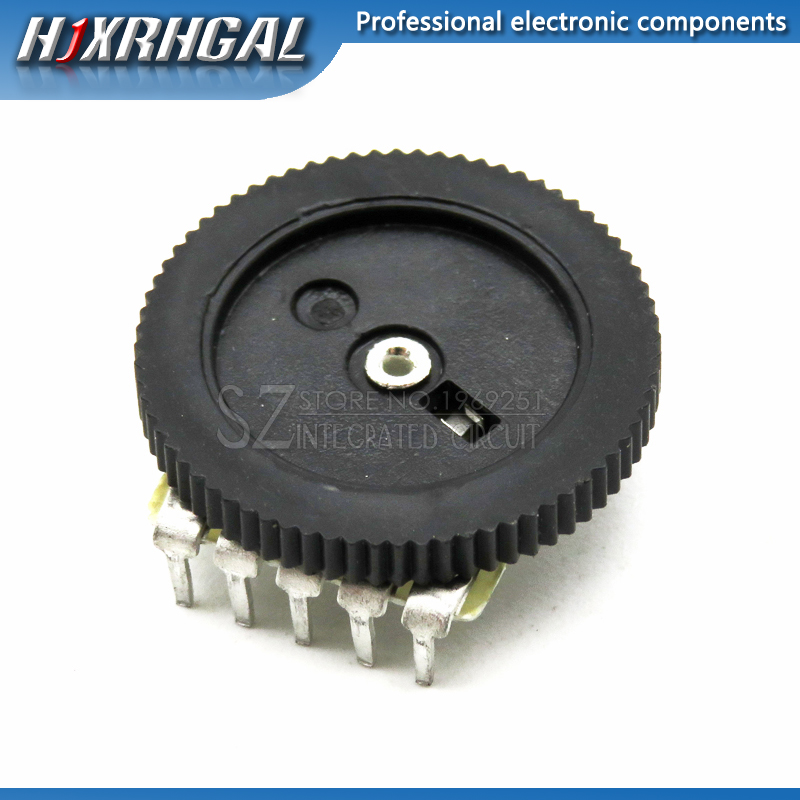 10pcs Double Gear tuning potentiometer B503 50K 5Pin 16*2mm Dial Potentiometer Taper Volume Wheel Duplex Potentiometer hjxrhgal