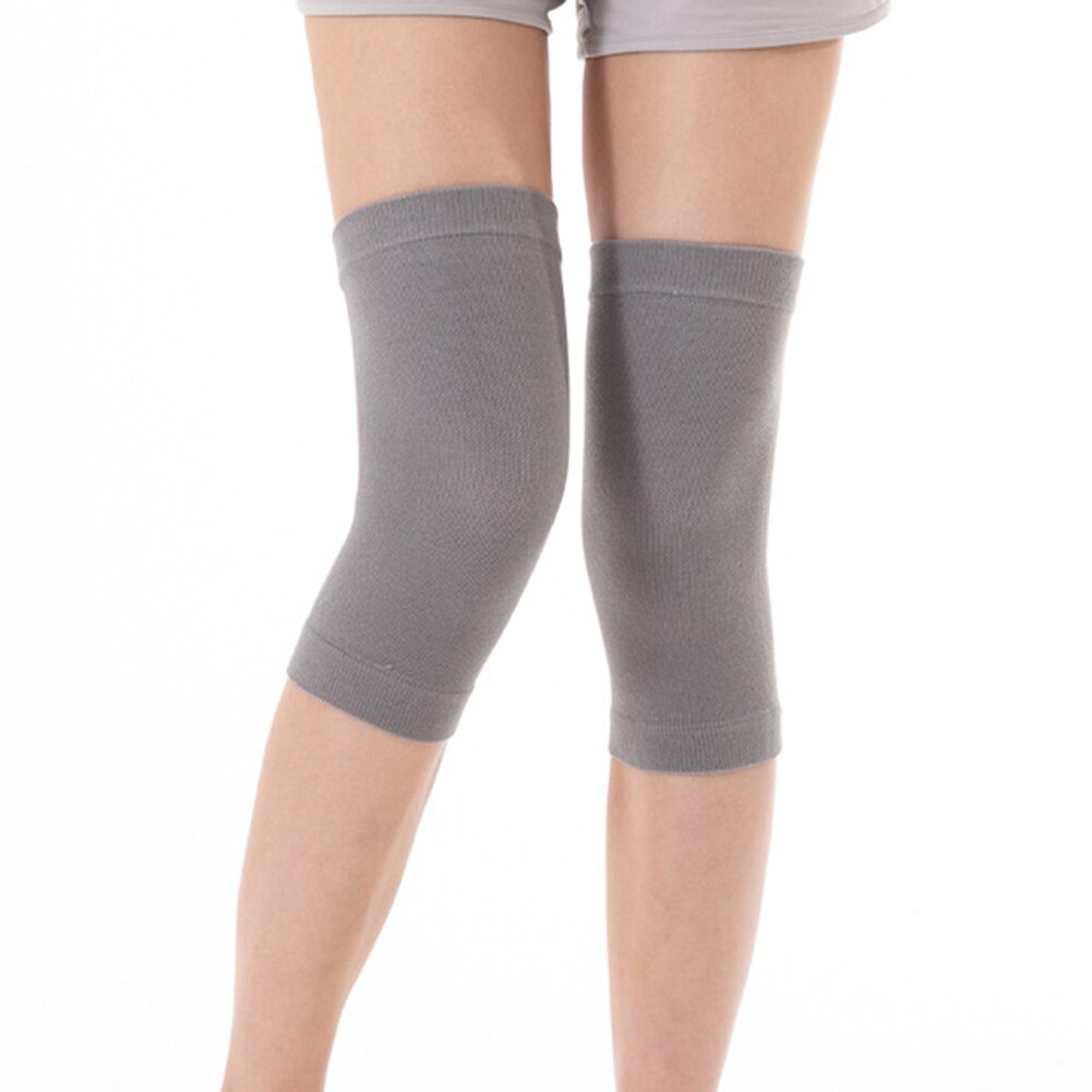 Ultra-thin Knee Pads Breathable Compression Elastic Keeping Warm Leg Sleeve Knee Support Brace sy998: Gray