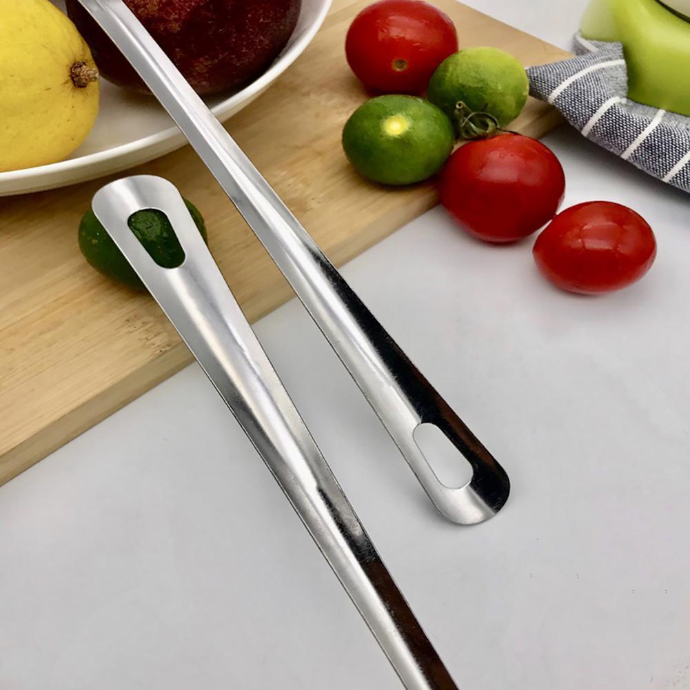Soup Ladle Colander Spoon High Temperature Resistant Long Handle Stainless Steel Hanging Pot Scoop for Kitchen