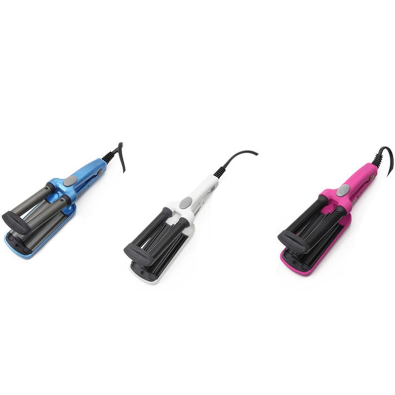 Mini Ceramic Hair Crimper Curler Curling Iron Tong Waving Wand Roller Salon