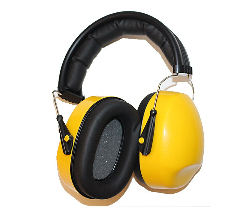 Yellow Hearing Protection Ear Muffs Noise Reducer Ear Protector Sound Proof Comfortable to Wear Earmuff