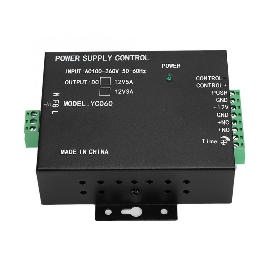 12V 3A Door Entrance Guard System Access Control Power Supply Black 100-260V