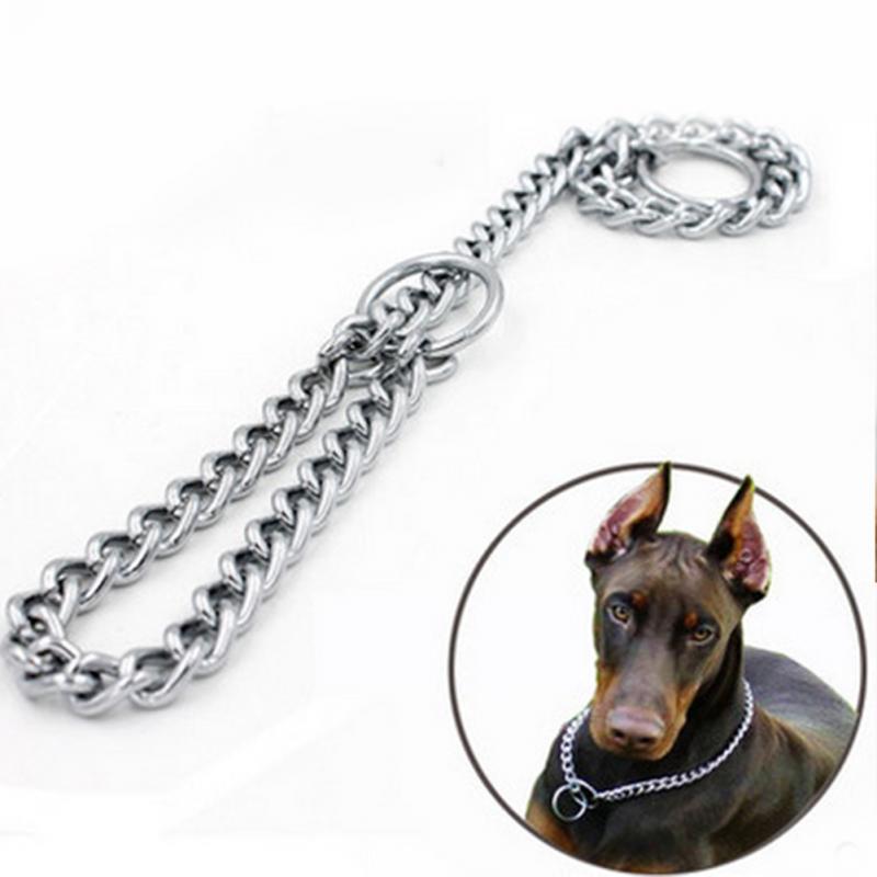 4 størrelse justerbart metal rustfrit stål slangekæde hundehalsbånd træning viser navneskilt krave sikkerhedskontrol til lille stor hund #127