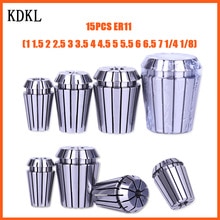 7-15 Stks/set ER11 Spring Collet 1-7Mm Hoge Precisie Collet Set Voor Cnc Graveermachine Draaibank mill Tool 1.5 -6.5 Mm 1/4 1/8