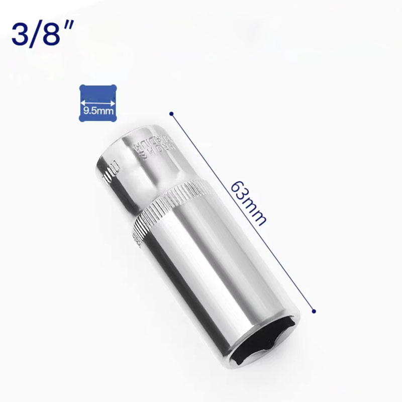 3/8inch Hex Socket Head Anti-rust Allen Key 6mm-24mm Socket Set Adapter Torque Spanner Auto Repair Tool 28mm or 63mm Length: Dark Red / 5mm