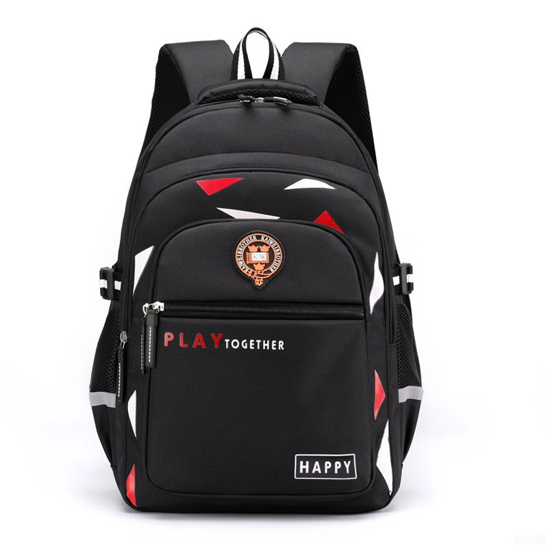 Grote jongensrugzak kinderen orthopedische kinderrugzak in primaire grote capaciteit koelkastdeur basisschooltas: B rood