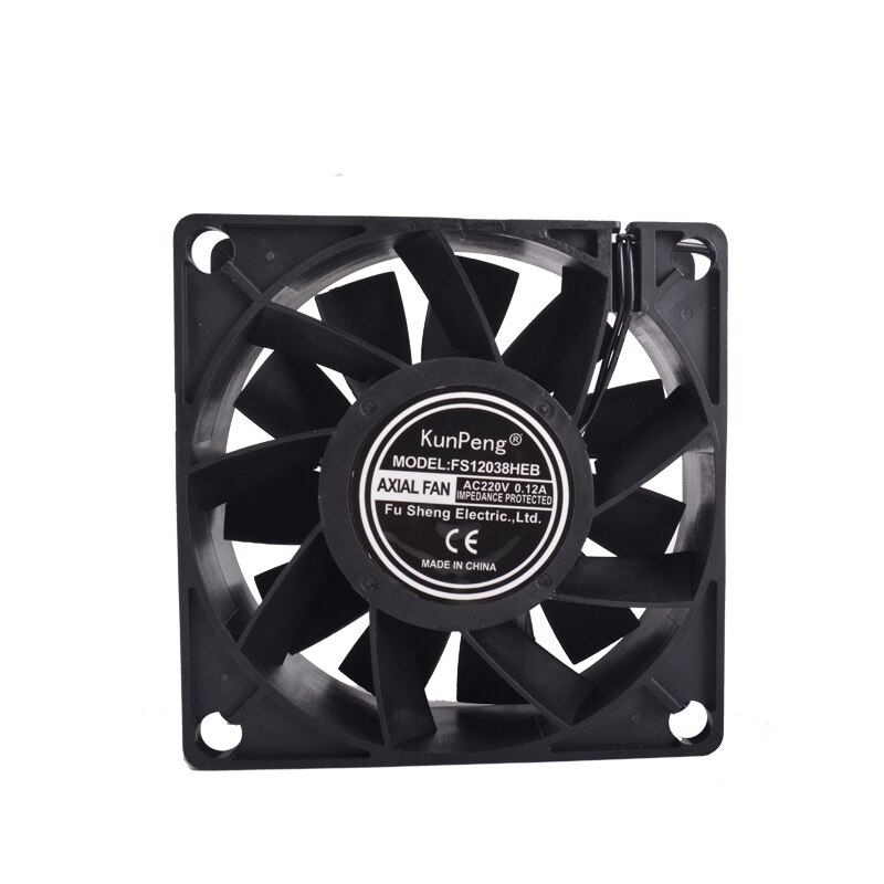 Cooling fan 12038 EC 220V Axial Fans 120 * 120 * 38mm DP200A CFM 85 RPM 2450 ozonizer accessories Soldering tin exhaust fan