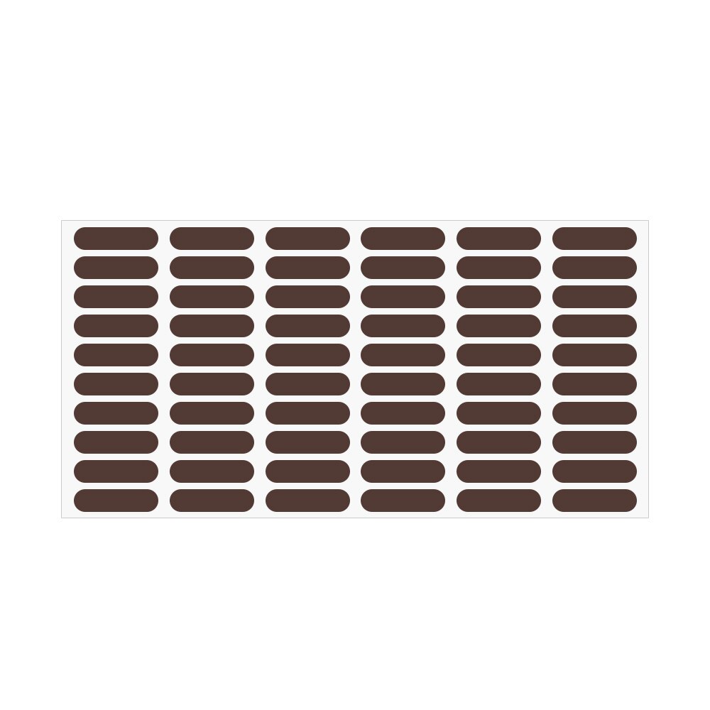 720 kleurrijke ovale stickers stickers kunnen categorie stickers schrijven , 60 labels per stuk: Bruin