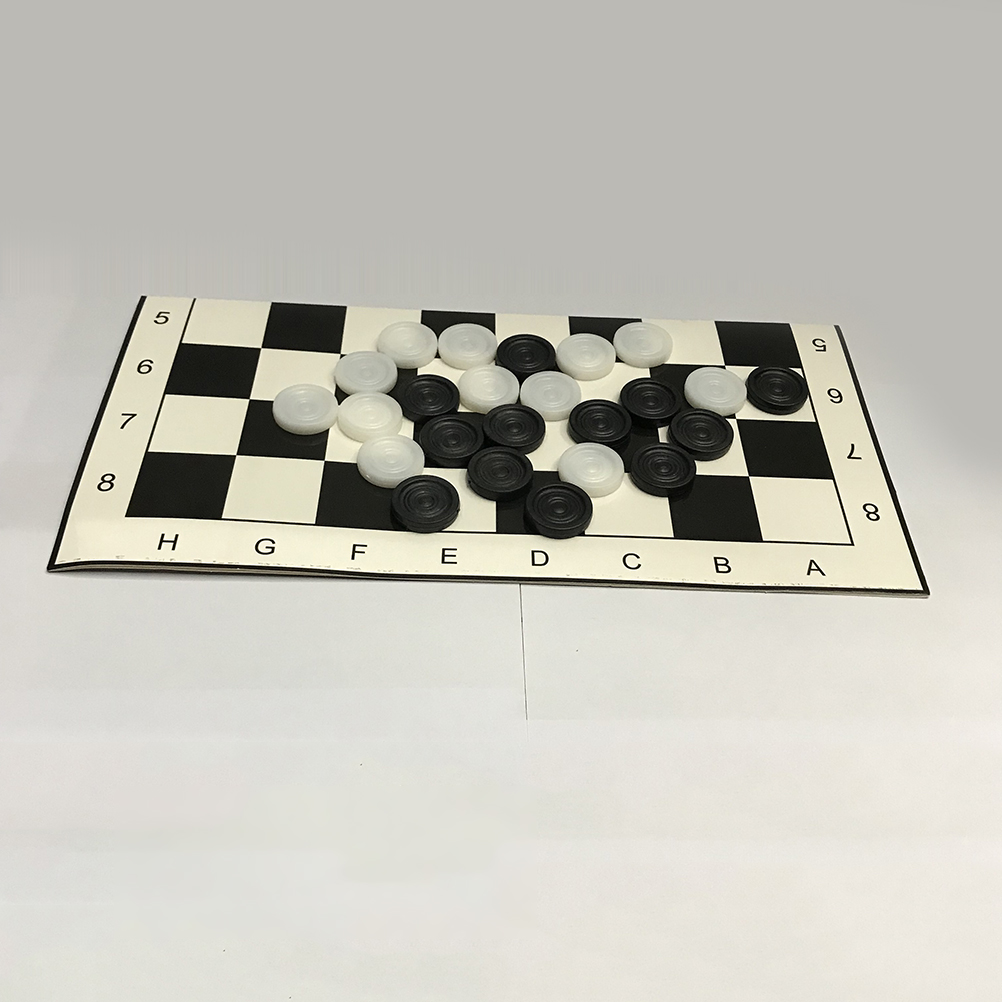 1 Set Ckeckers Duurzaam Gevouwen Plastic Inklapbare Dammen Dammen Schaken Checkers Set Voor Kinderen Kinderen Volwassenen