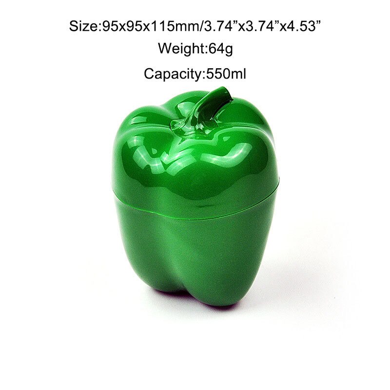 TTLIFE Cute Kitchen Food crusper vegetales contenedores de cereales ajo aguacate tomates limón pimiento verde cebolla fresca caja de almacenamiento: JJAX010800006