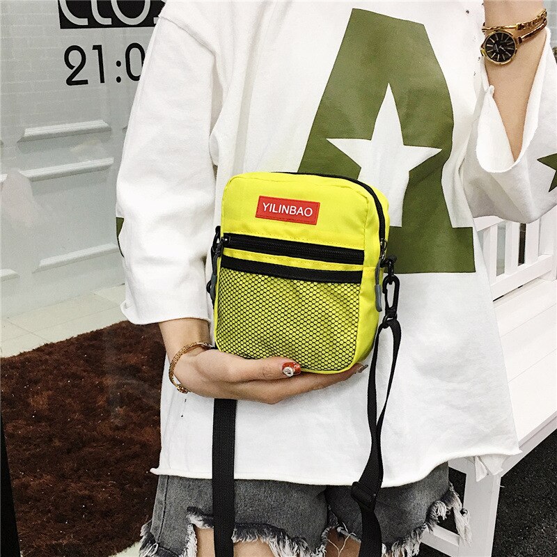 101818 new hot moda adolescente nylon dança legal bolsa de ombro único pequeno saco de retalhos