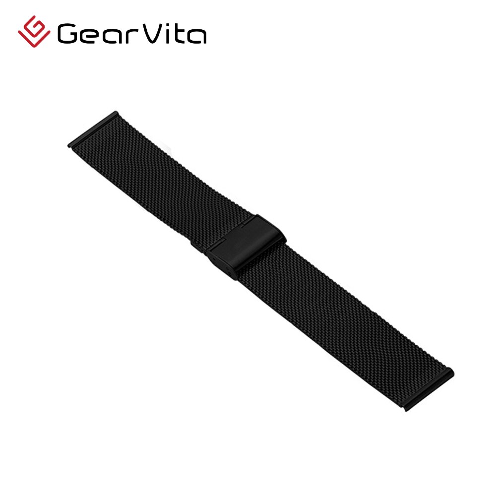 20mm smartwatch stål klockarmband för  sg2 s2 s20 dt99 dtx  dt35 smart klocka byte armband armband för dam herrklocka: Svart / 2 st