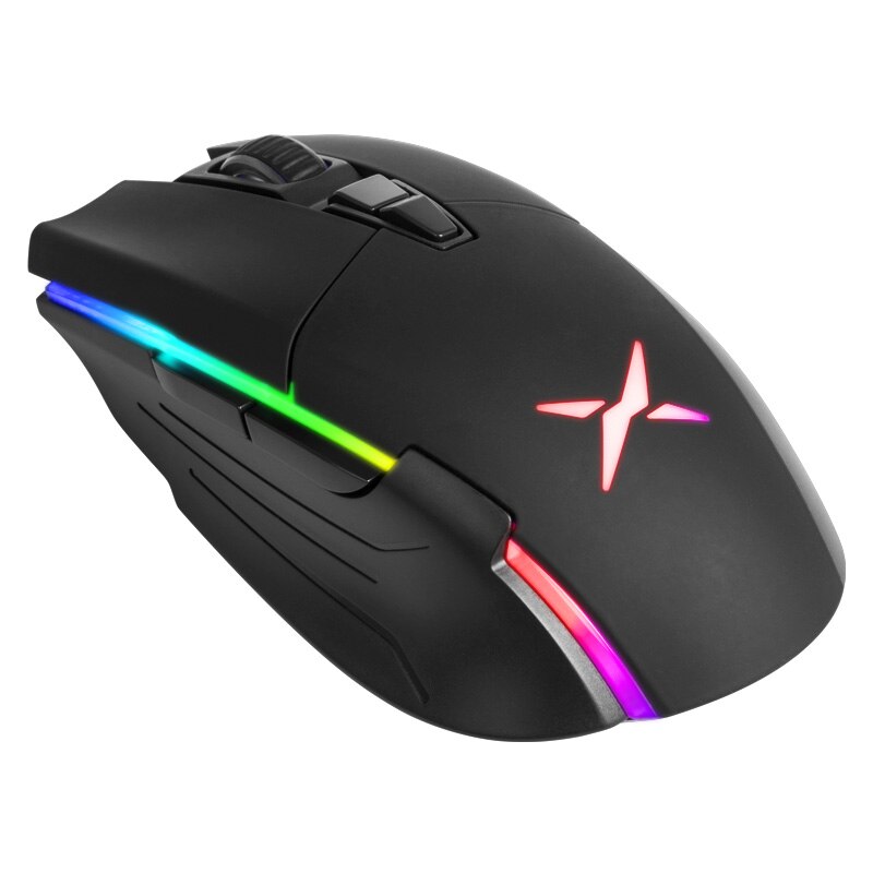 DELUX M522GL 3389 Sensor 16000 DPI wireless Gaming Mouse Ergonomic Mouse RGB 7 Programmable Buttons Mice For PC Game User