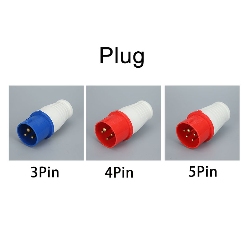 Spina e presa industriali maschio femmina impermeabile 3P/4P/5P connettore elettrico 16A IP44 presa a parete AC 220-250V: verde militare / 1P