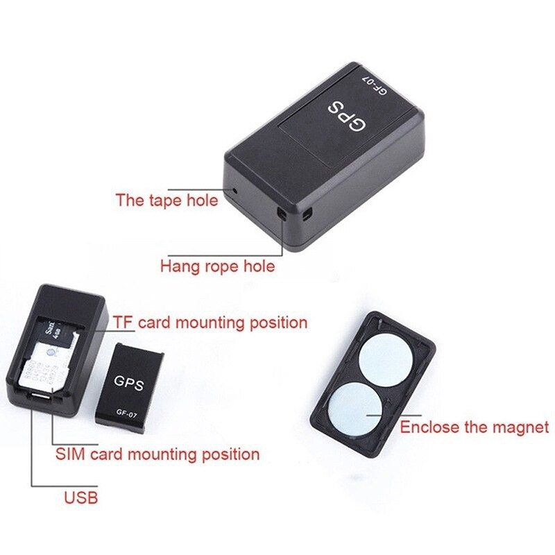 Mini GF-07 Tracker Gps Lange Standby Magnetische Sos Tracking Device Voor Voertuig/Auto/Persoon/Huisdier Locatie Tracker real-Time Locator