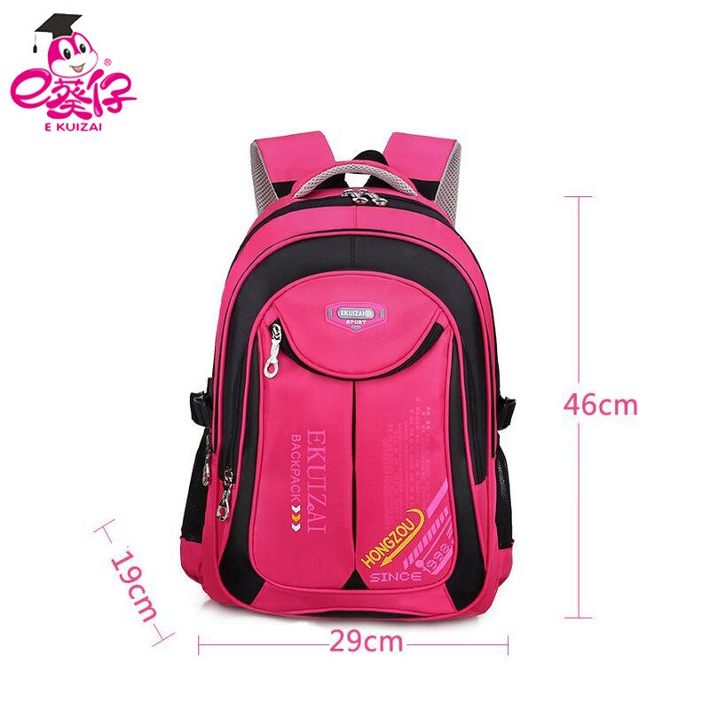 Grote Capaciteit Schooltassen Tieners Meisjes School Rugzak Kinderen Schooltassen Rits Satchel Waterdichte Schooltas Mochila: Red big