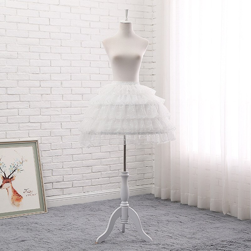 Super Puffy Lolita Hoop Petticoat Short Crinoline Cosplay Underskirt