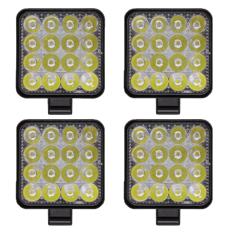 4 kpl 12v 24v 48w auton offroad työvalo led bar työvalo flood maastoauto off-road 4 x 4 led maastoauto maastotraktorin ajovalo kohdevalo