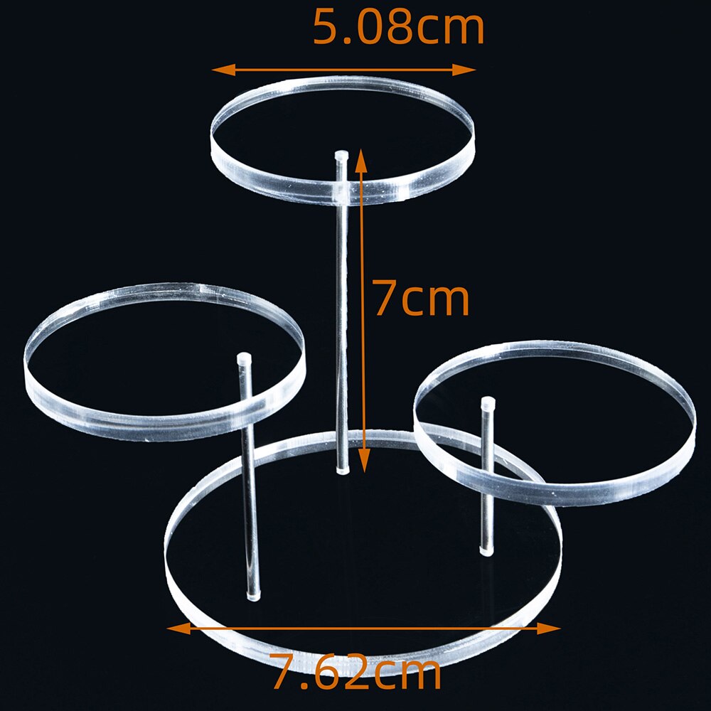 Portable Acrylic Products Display Stands Plexiglass Displaying Risers Shelves for Mini Figurines Collectibles Foods