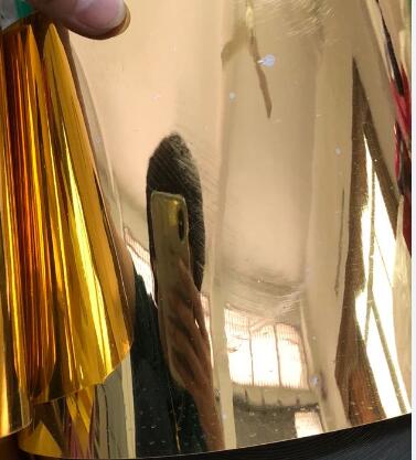 Pailletten vel pailletten ruw materiaal losse pvc pailletten willekeurig snijden voor doe-het-zelf handwerk bruiloft scène arrangement rollen: Licht goud