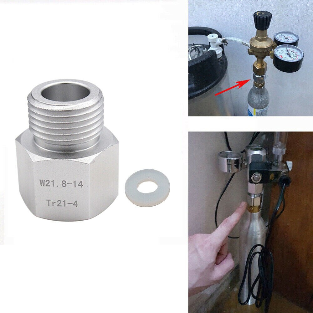 Co2 adapter tankar adapter för sodastreams  co2 adapter  w21.8 akvarie akvarier/hembryggare fat tankar regulator