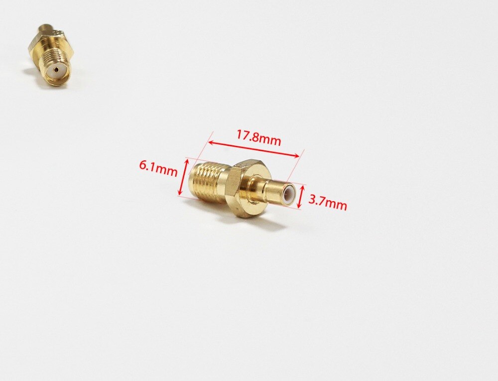 1 st SMA Vrouwelijke Jack naar SMB Stekker RF Coax Modem Converter Connector Recht Verguld