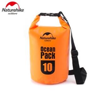 Naturehike 500D Ocean Waterproof Bag Outdoor River Upstream Drifting Bag Mobile Phone Clothing Waterproof Bag Shoulder Bag: 20L orange