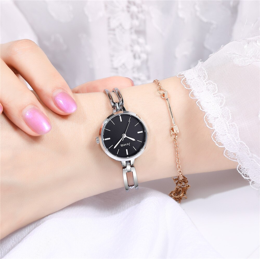 Luxe Vrouwen Armband Horloges Minimalistische Kwaliteiten Dames Quartz Horloges Goud Zilver Rvs Vrouw Klok