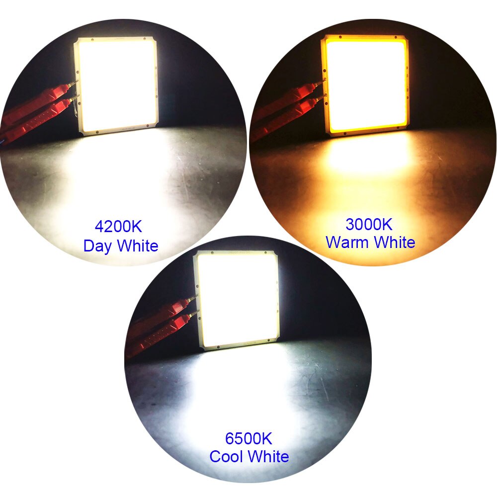 100X95Mm 12V 50W Led-paneel Licht Cob Led Lamp Controller Dimmer Dag Witte Kleur voor Huis Verlichting Floodlilghts