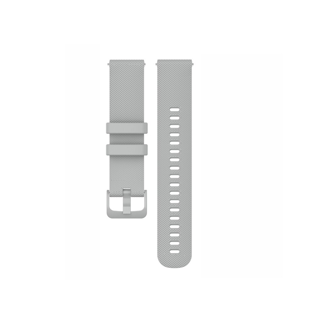 Ren farve blød 20mm/22mm smart urrem til huawei watch  gt2 42mm/46mm silikone erstatningsarmbånd til æremagi: Grå / 22mm