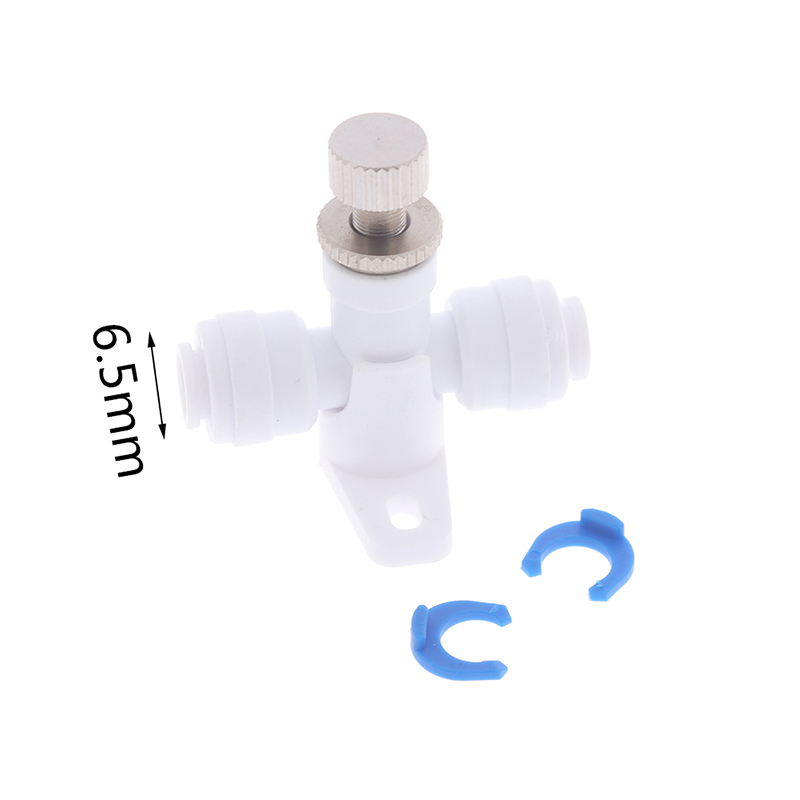 1/4" Hose RO Water Flow Adjust Valve Regulator Waterflow Control Valve Connector Fitting Water Speed Controller