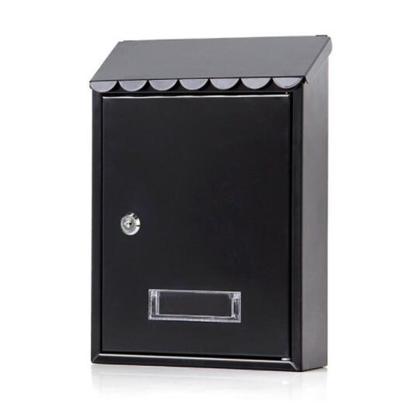 12 Inch Mental Coded Lock Vintage Letterbox Wall Hanging Mounted Locking Mailbox Post Box with Keys Newspaper Box
